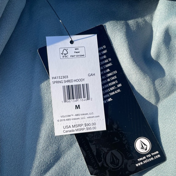Volcom spring shred hoodie. - Picture 3 of 5